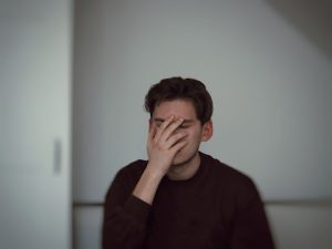 Sewage Treatment Plant Odour - man holding his nose